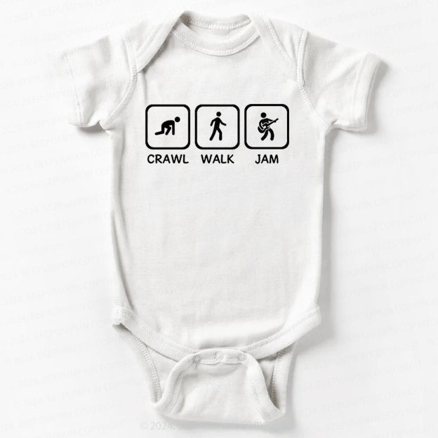 Crawl Walk Jam Guitar Bodysuit For Baby 8
