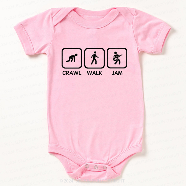 Crawl Walk Jam Guitar Bodysuit For Baby 8