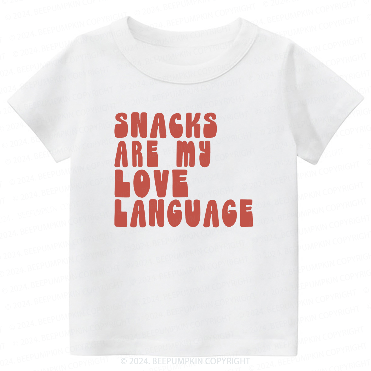 Snacks Are My Love Language Toddler&Kids Tees 7