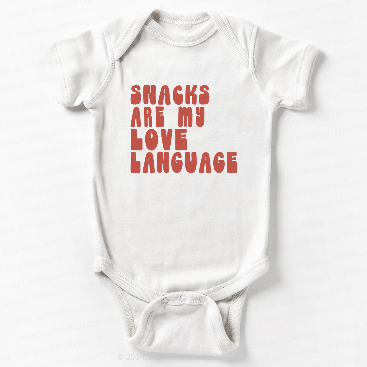 Snacks Are My Love Language Bodysuit For Baby 8