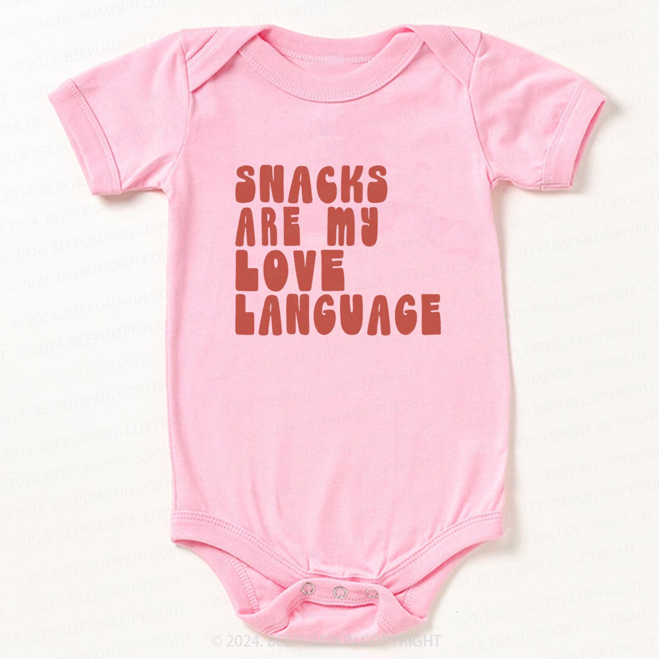 Snacks Are My Love Language Bodysuit For Baby 8