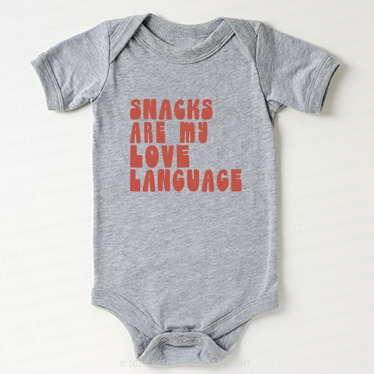 Snacks Are My Love Language Bodysuit For Baby 8