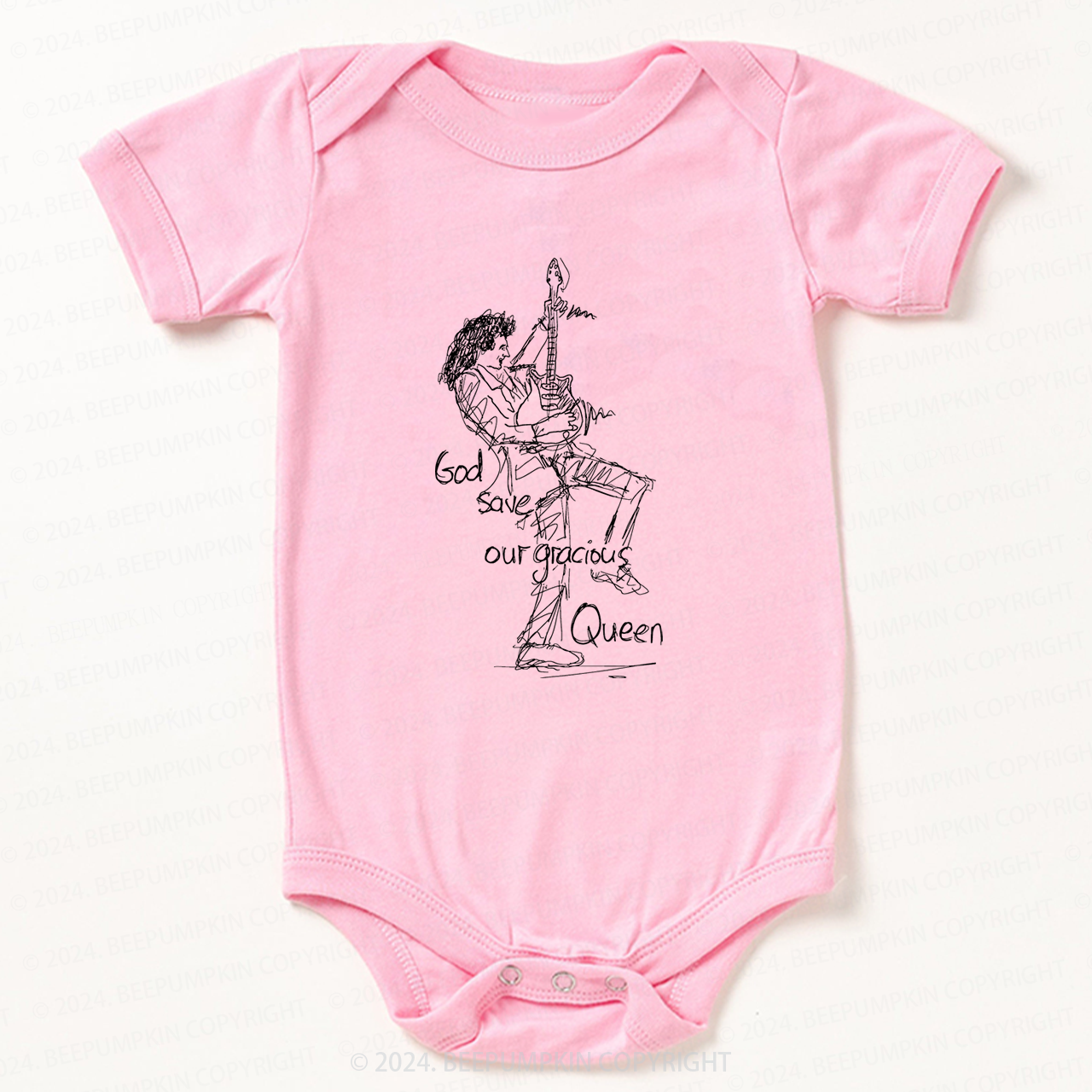 Rock Man Art Bodysuit For Baby 8