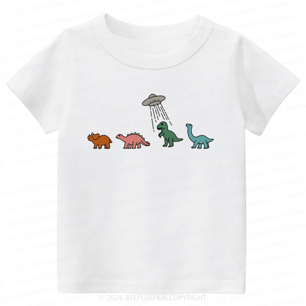 Spaceship And Dinosaurs Toddler&Kids Tees 