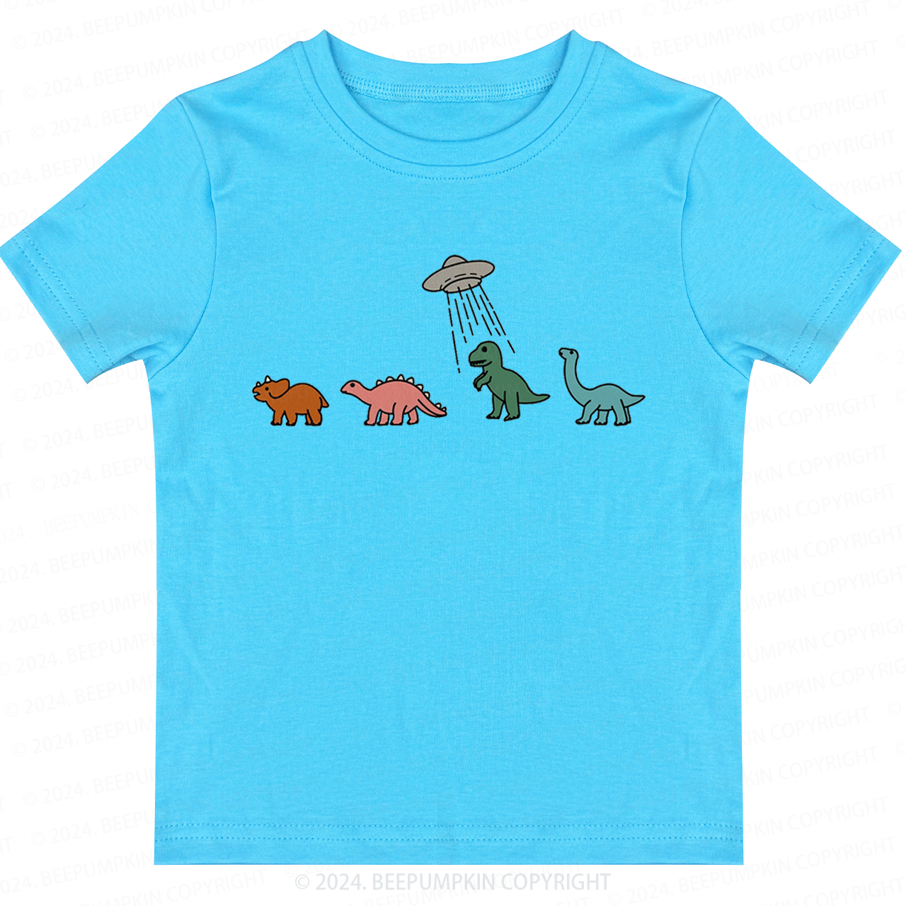 Spaceship And Dinosaurs Toddler&Kids Tees 