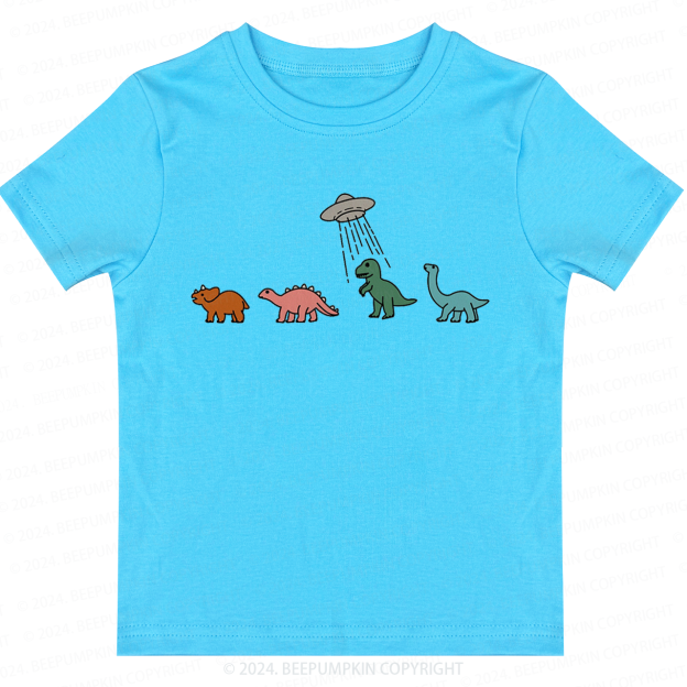 Spaceship And Dinosaurs Toddler&Kids Tees 