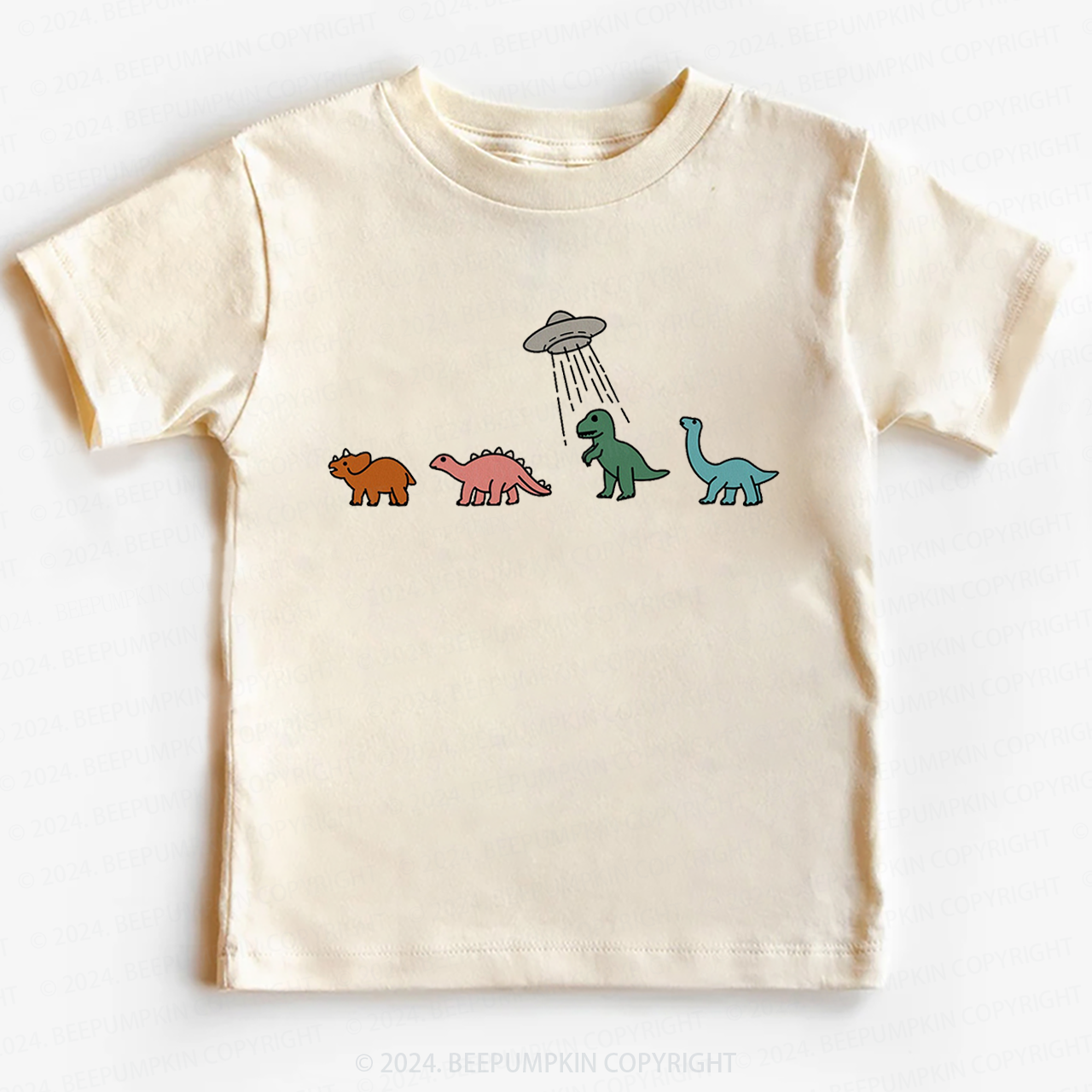 Spaceship And Dinosaurs Toddler&Kids Tees 