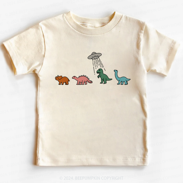 Spaceship And Dinosaurs Toddler&Kids Tees 