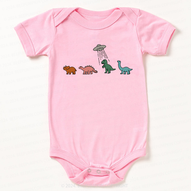 Spaceship And Dinosaurs Bodysuit For Baby 