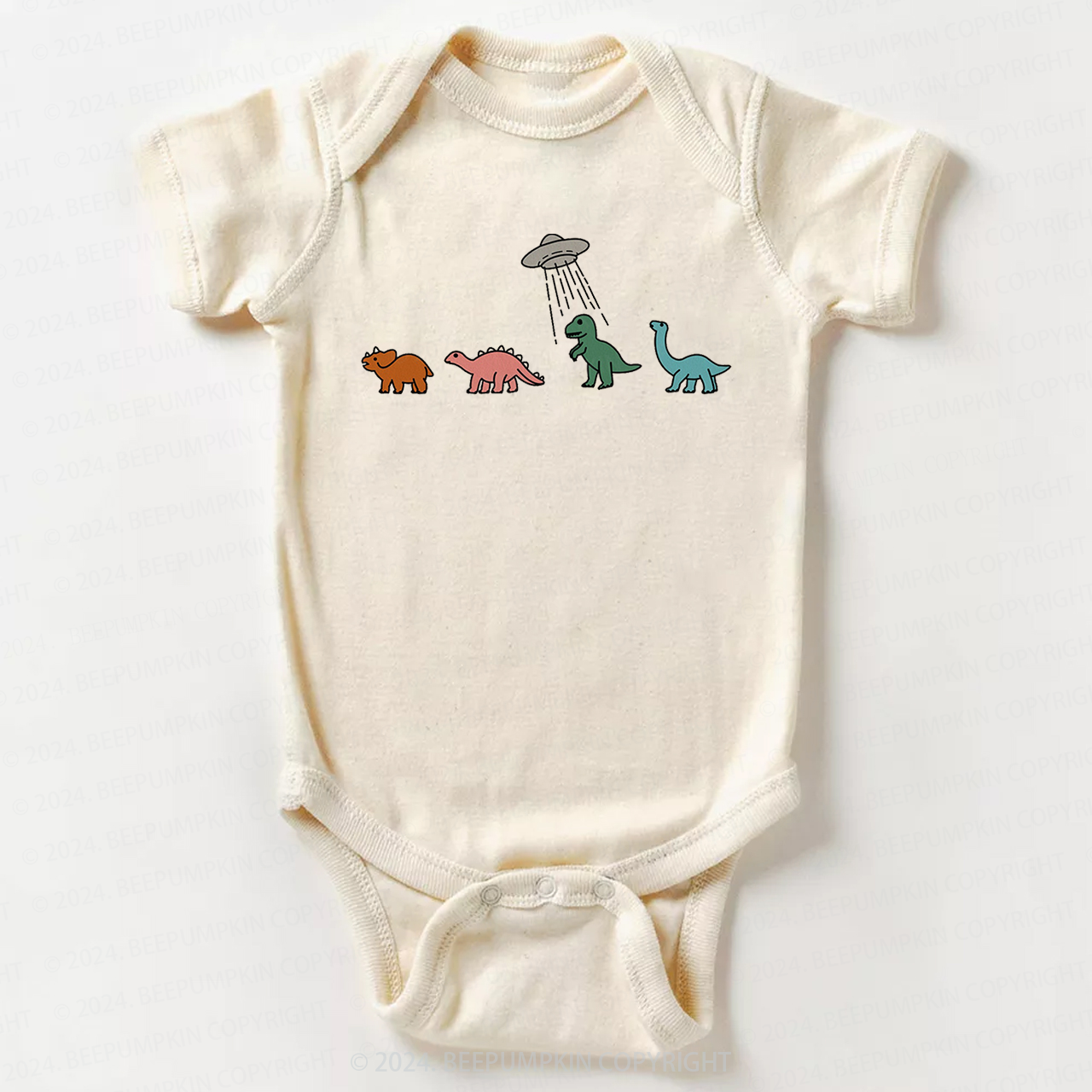 Spaceship And Dinosaurs Bodysuit For Baby 