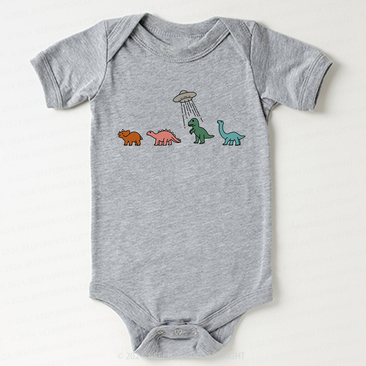 Spaceship And Dinosaurs Bodysuit For Baby 