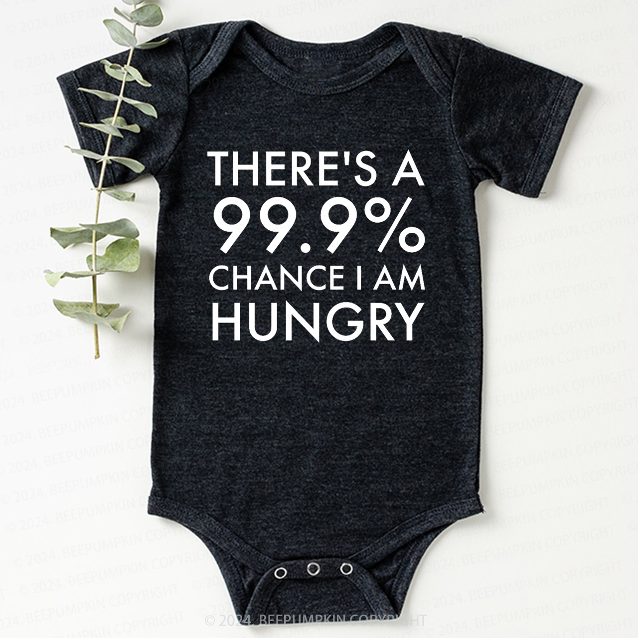 Chace I Am Hungry Bodysuit For Baby 7