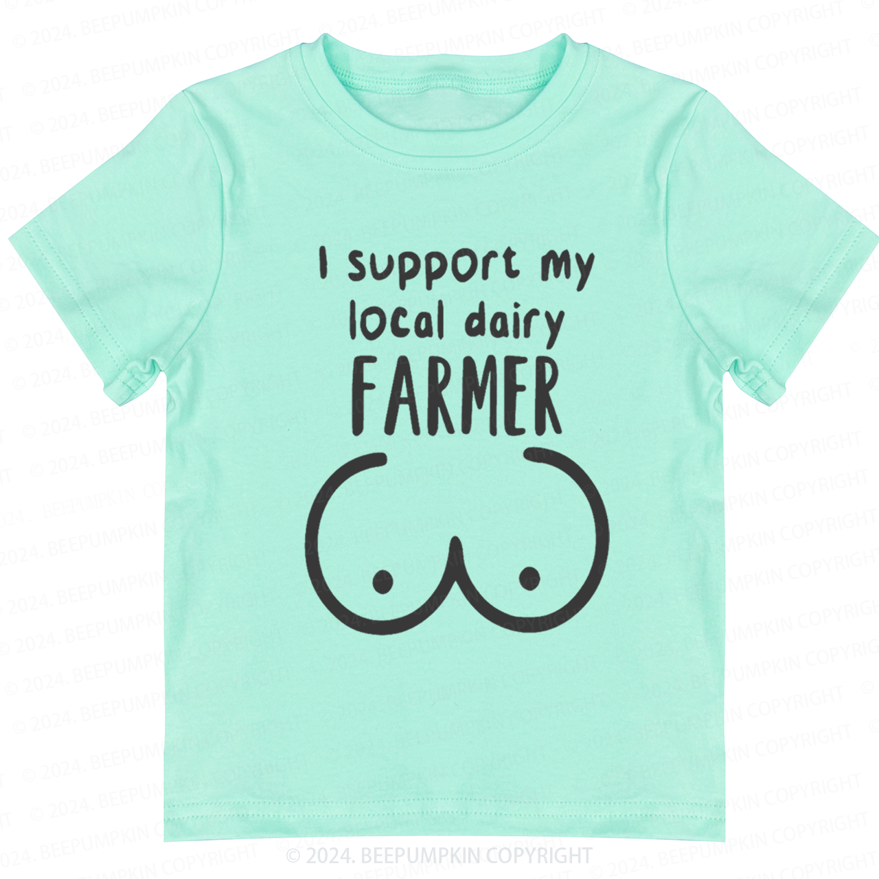 I Support My Local Dairy Toddler&Kids Tees 7