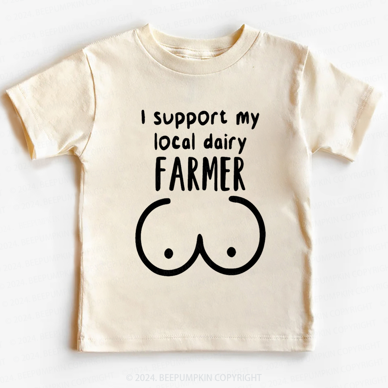 I Support My Local Dairy Toddler&Kids Tees 7