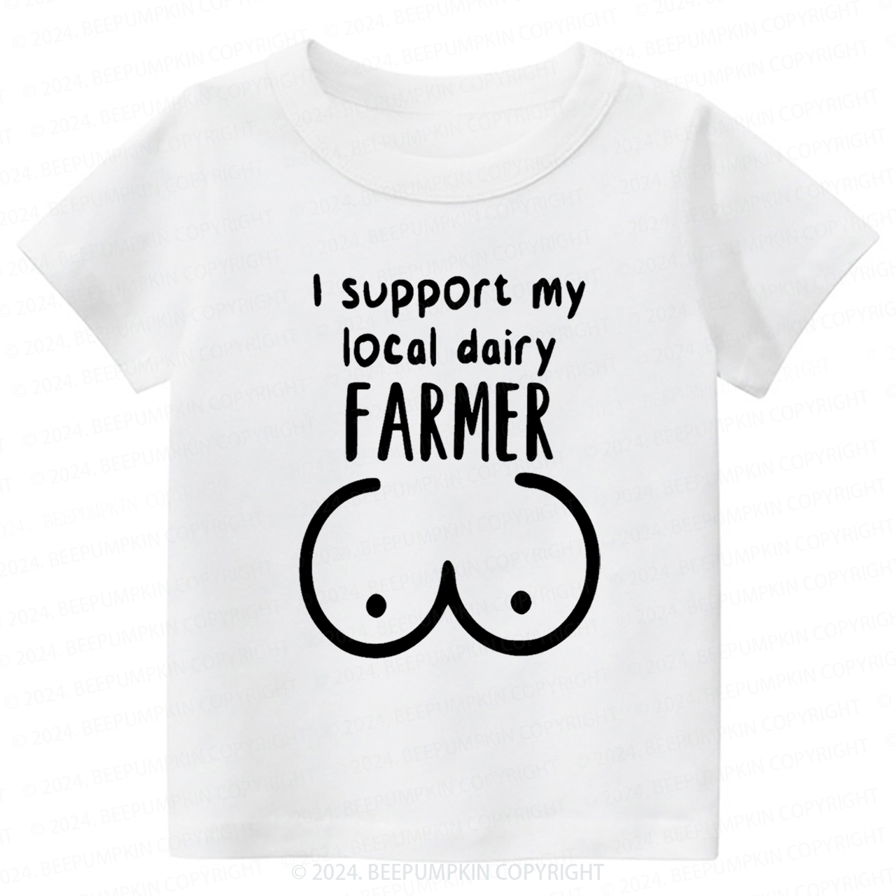 I Support My Local Dairy Toddler&Kids Tees 7