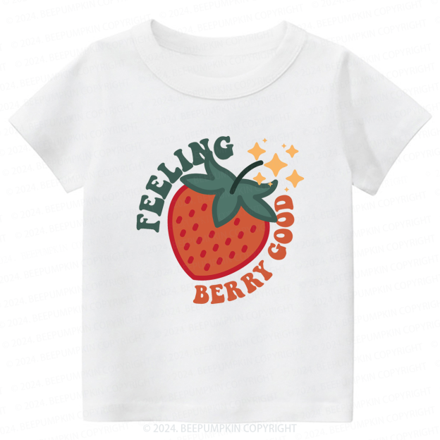 Cute Strawberry Toddler&Kids Tees 