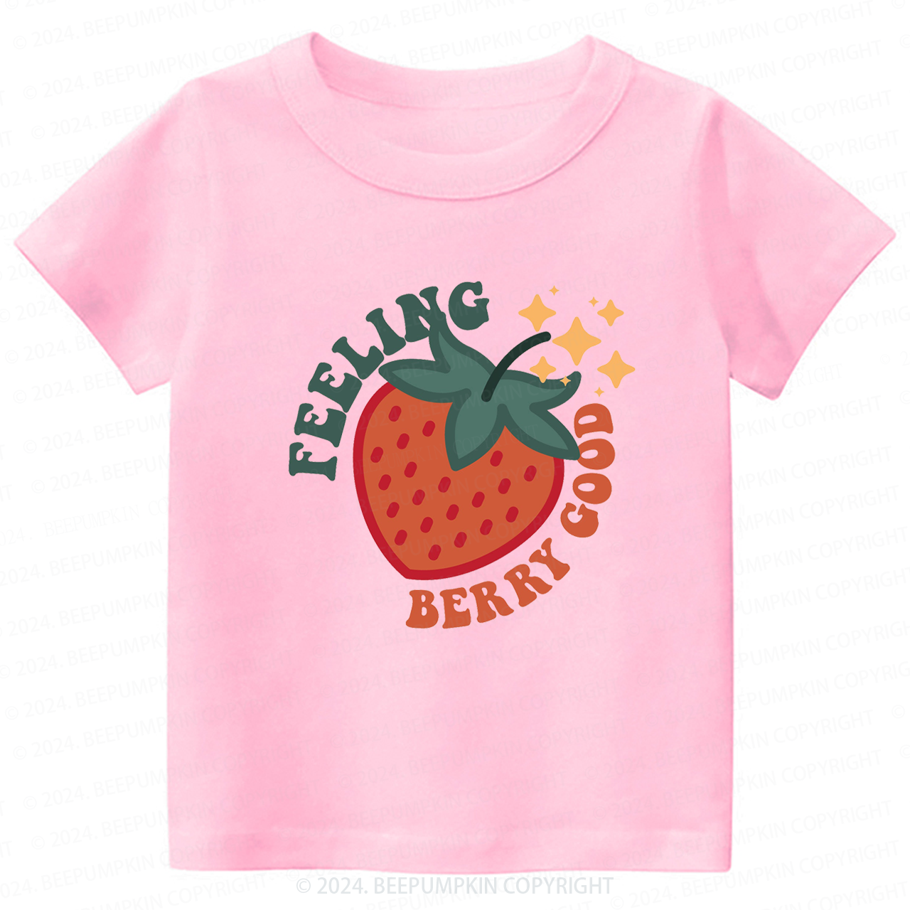 Cute Strawberry Toddler&Kids Tees 