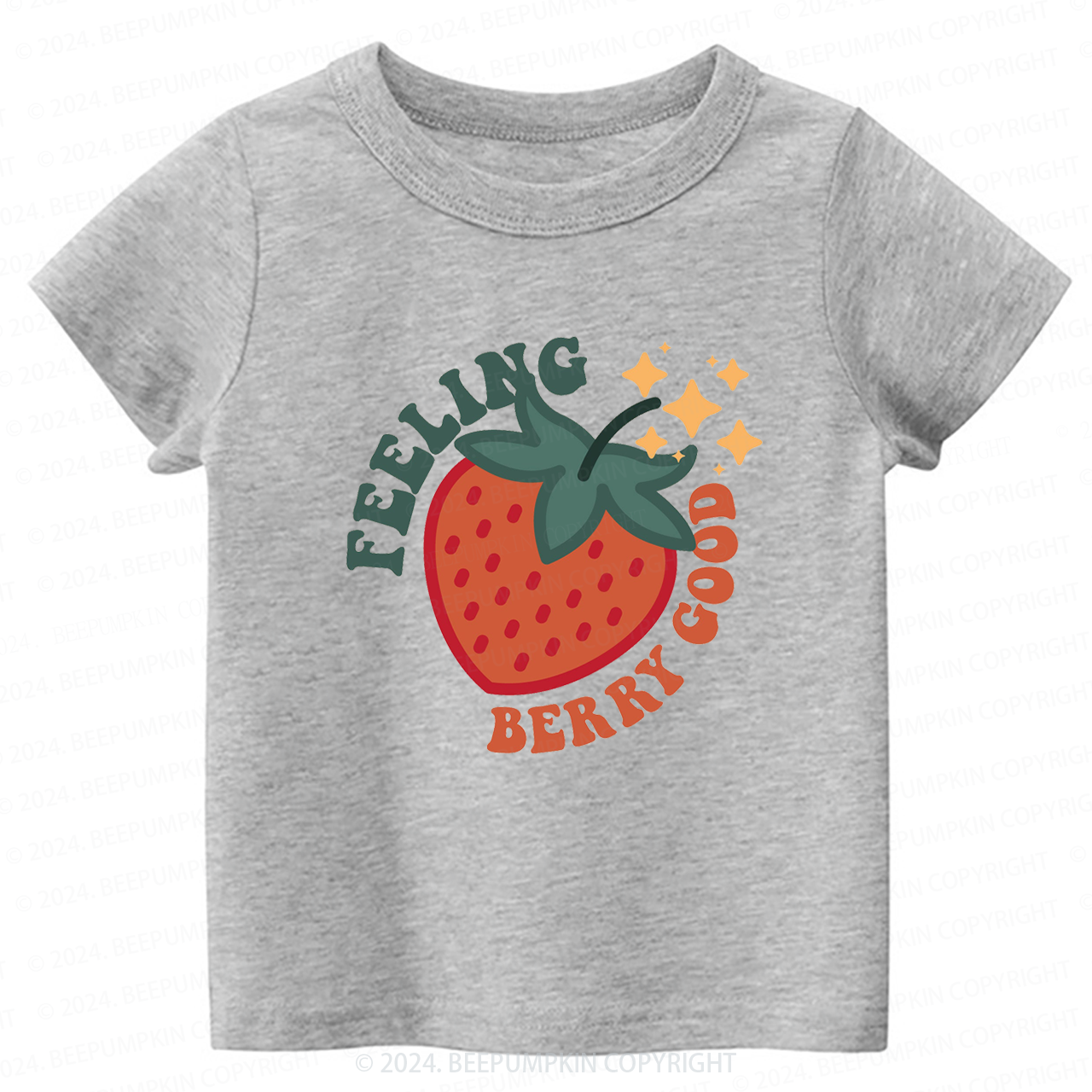 Cute Strawberry Toddler&Kids Tees 