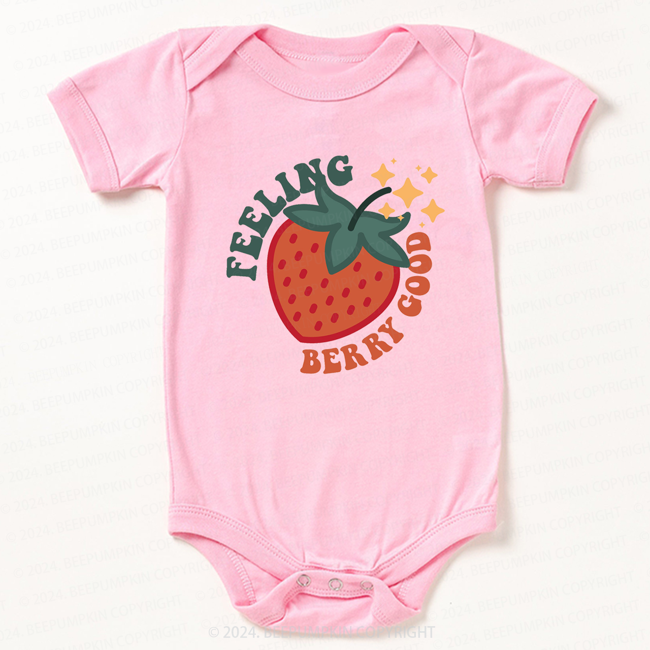 Cute Strawberry Bodysuit For Baby 