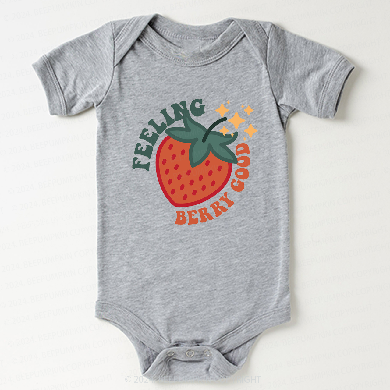 Cute Strawberry Bodysuit For Baby 