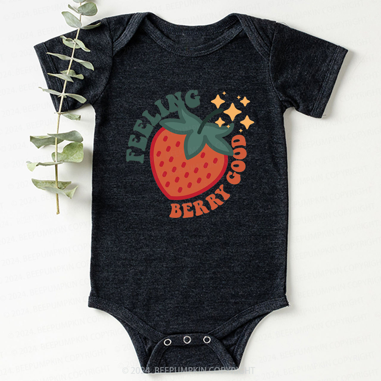 Cute Strawberry Bodysuit For Baby 