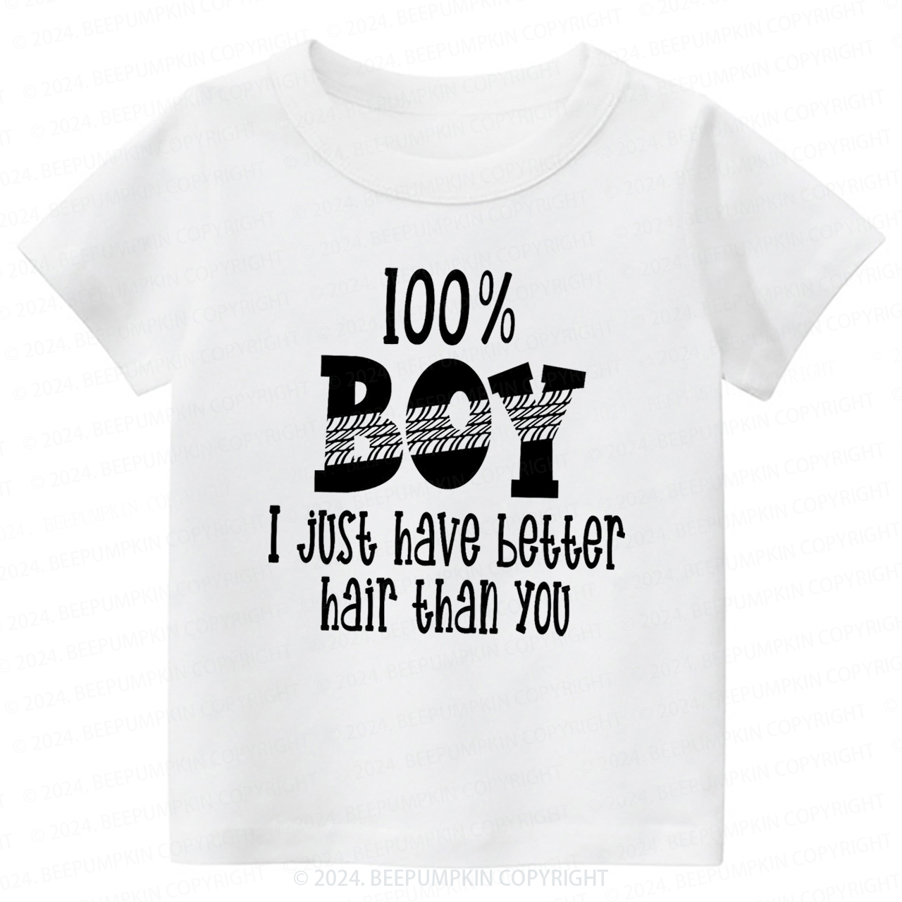 Boys with Long Hair Toddler&Kids Tees 7