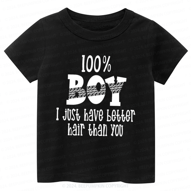 Boys with Long Hair Toddler&Kids Tees 7