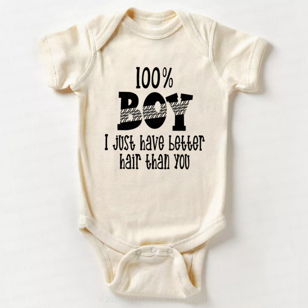 Boys with Long Hair Bodysuit For Baby 7