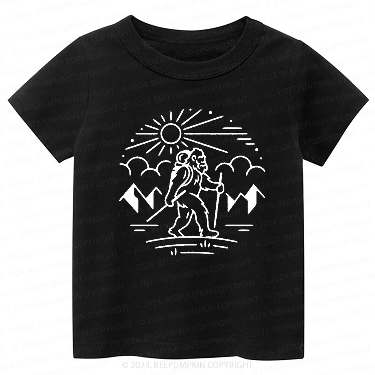 Bigfoot Hiking Toddler&Kids Tees 