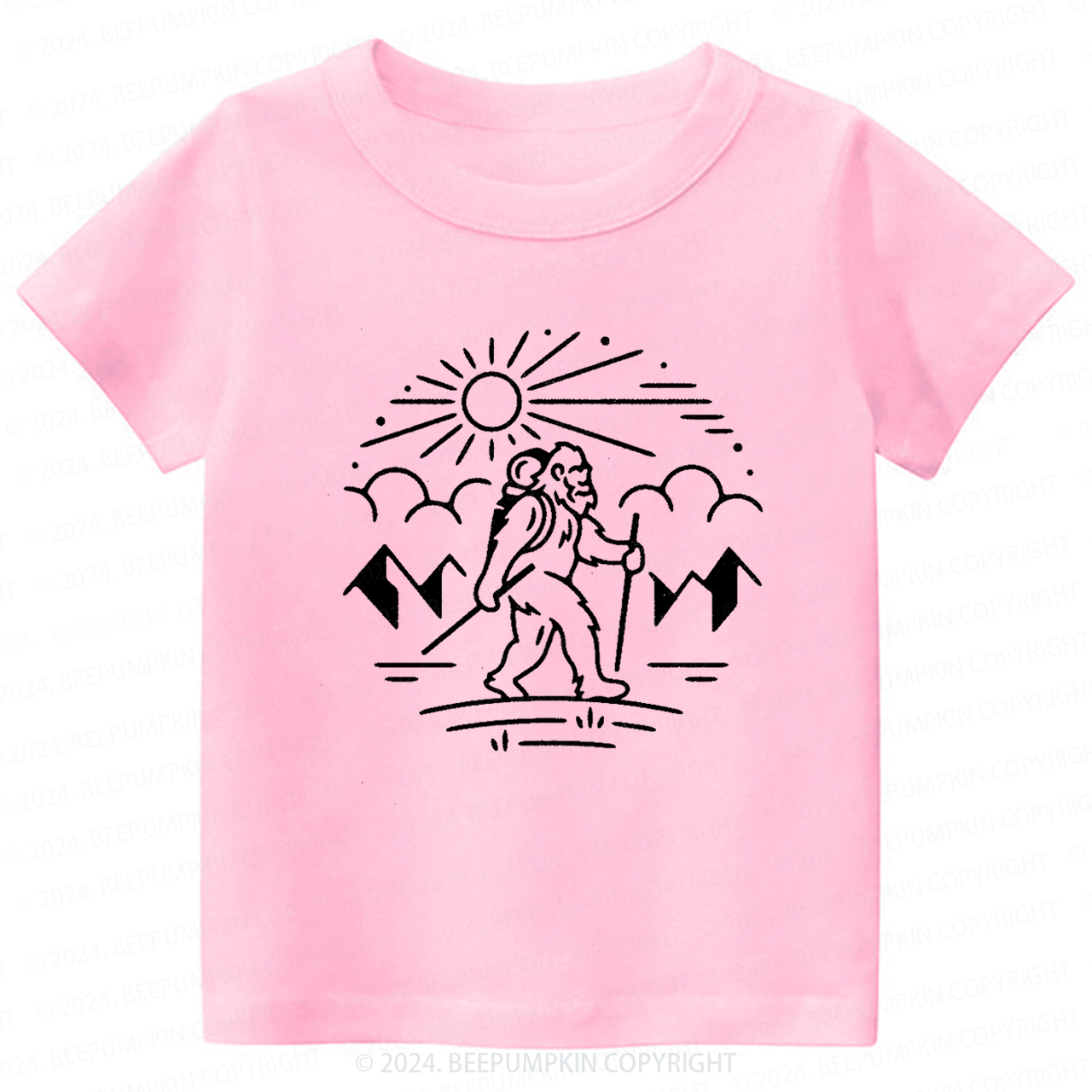 Bigfoot Hiking Toddler&Kids Tees 