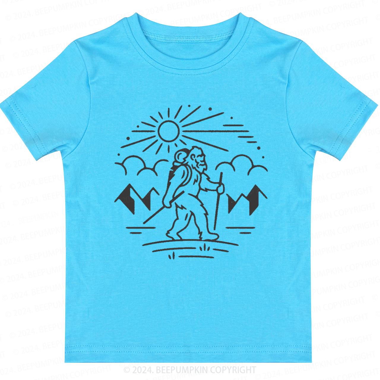Bigfoot Hiking Toddler&Kids Tees 