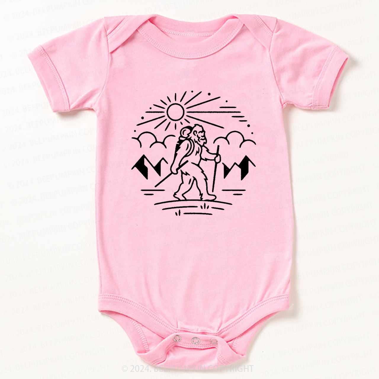 Bigfoot Hiking Bodysuit For Baby 