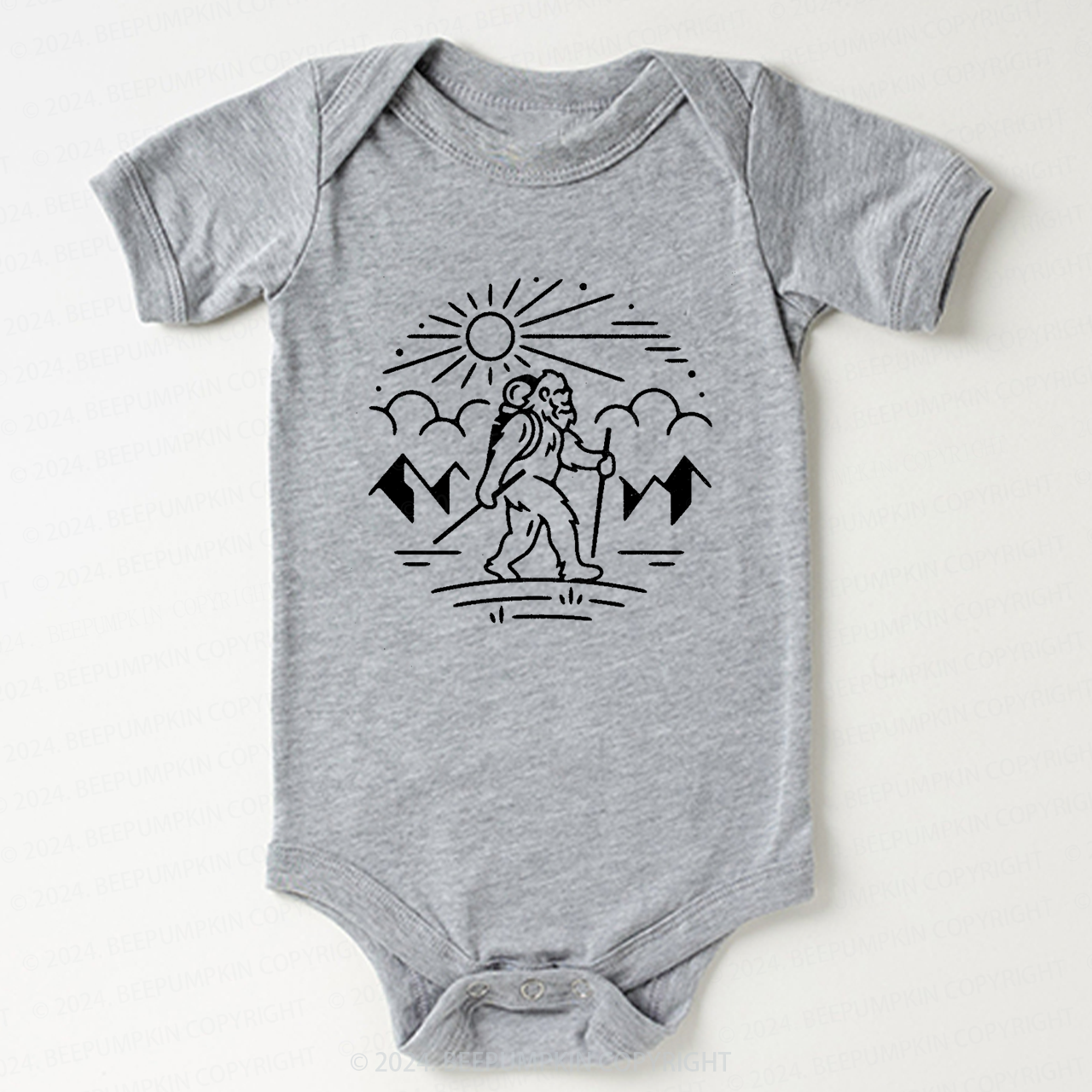 Bigfoot Hiking Bodysuit For Baby 
