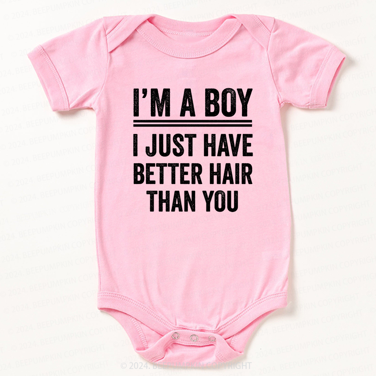 Im A Boy I Just Have Better Hair Than You Bodysuit For Baby 7