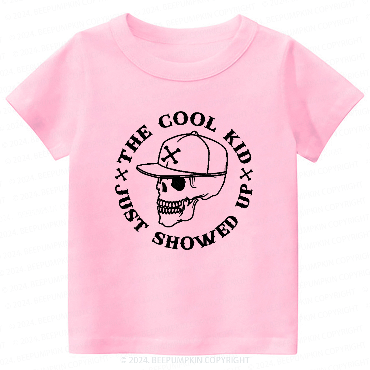 The Cool Kid Just Showed Up Toddler&Kids Tees 7