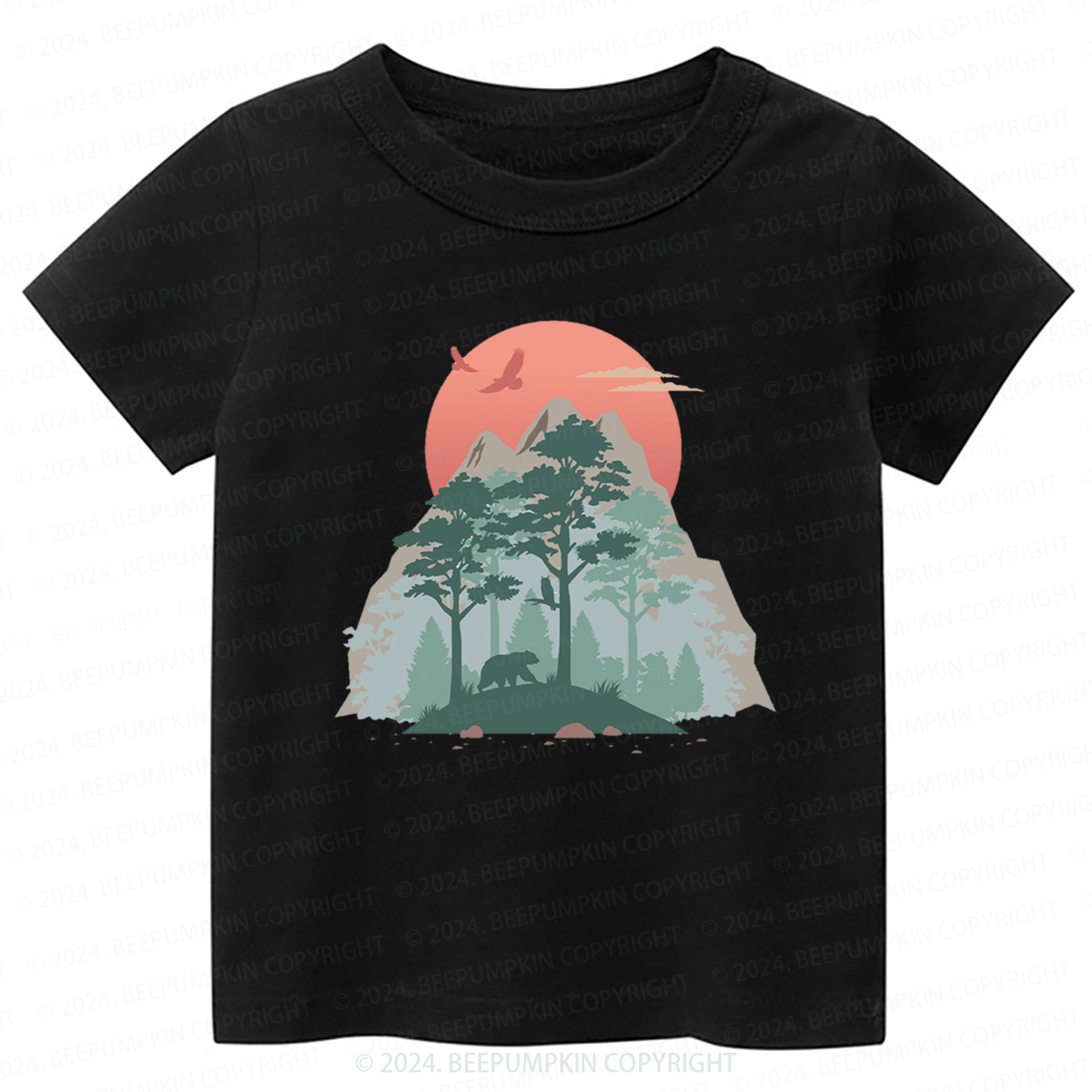 Mountain Sunset Toddler&Kids Tees 