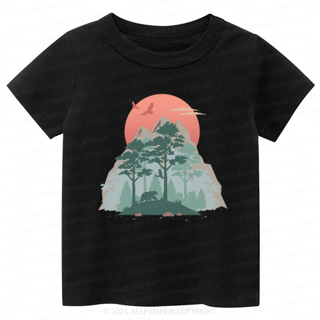 Mountain Sunset Toddler&Kids Tees 
