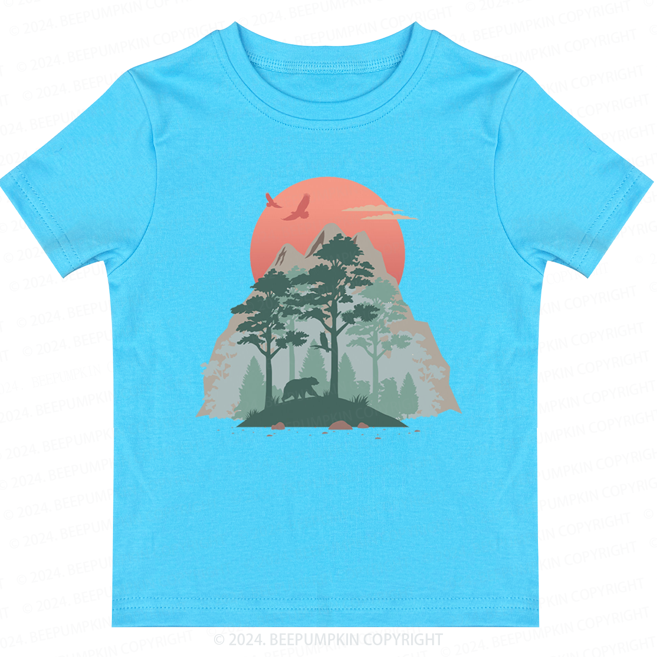 Mountain Sunset Toddler&Kids Tees 