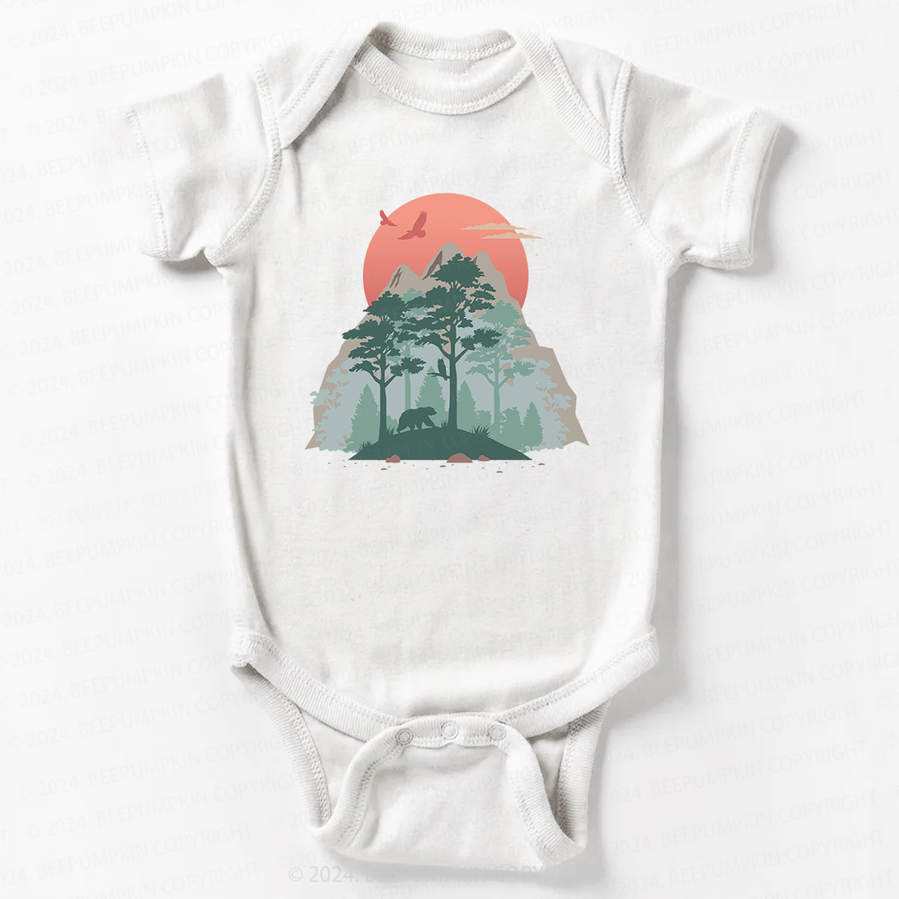 Mountain Sunset Bodysuit For Baby 