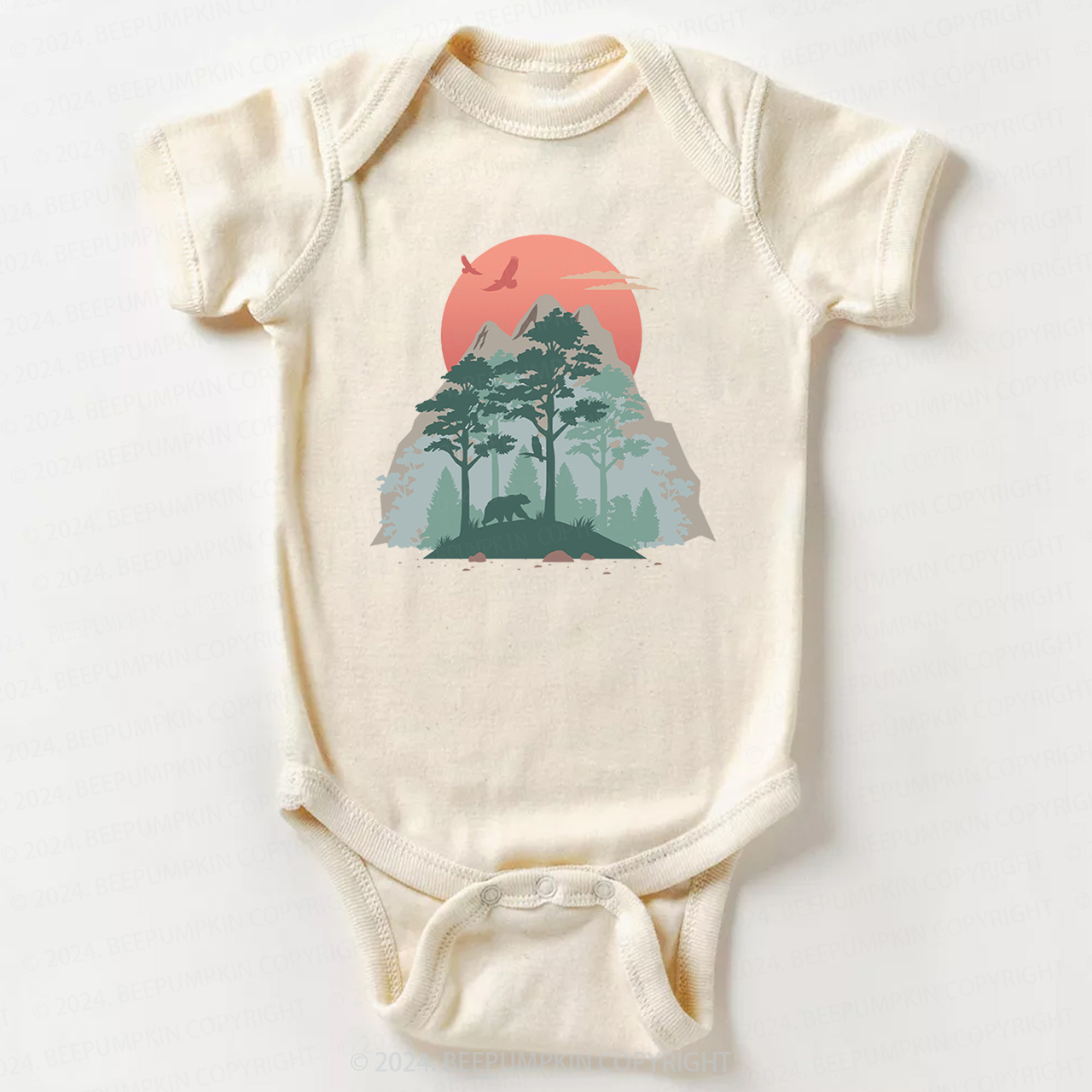 Mountain Sunset Bodysuit For Baby 