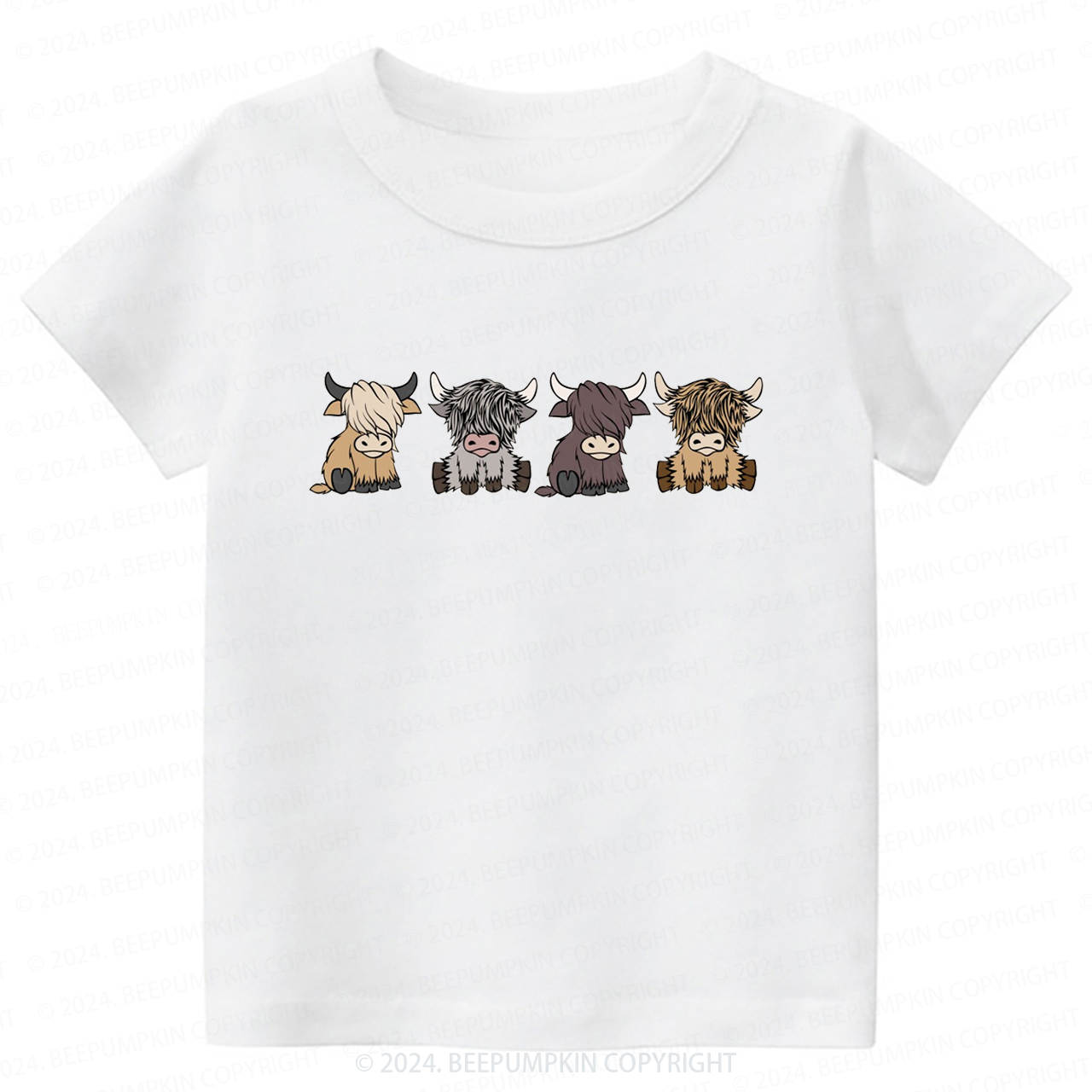 Highland Cows Toddler&Kids Tees 