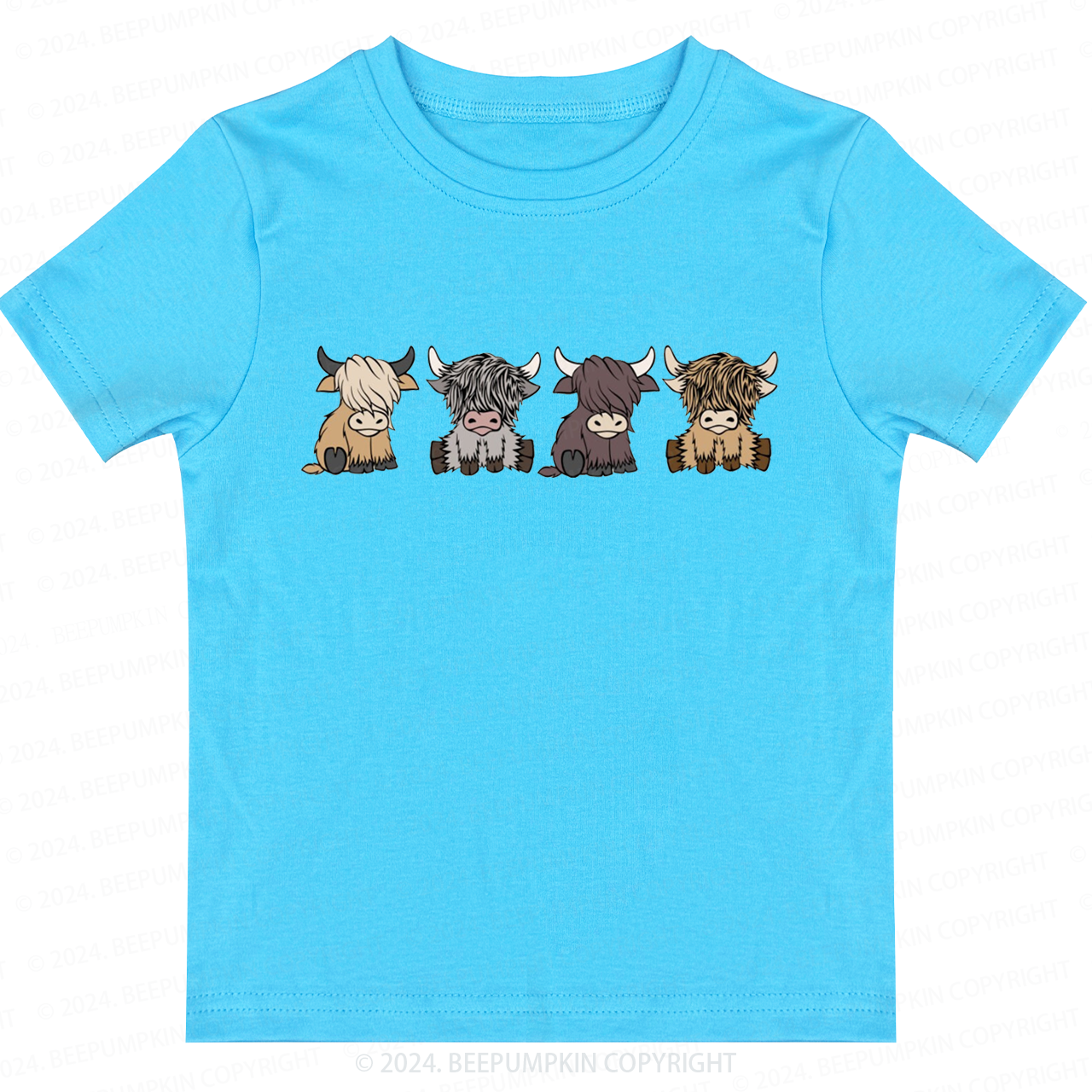 Highland Cows Toddler&Kids Tees 