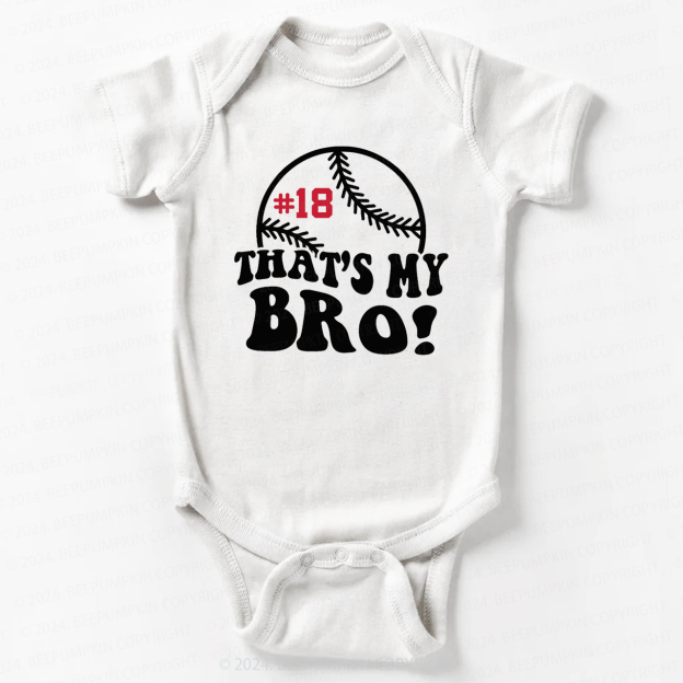 Personalized That's My Bro Bodysuit For Baby 