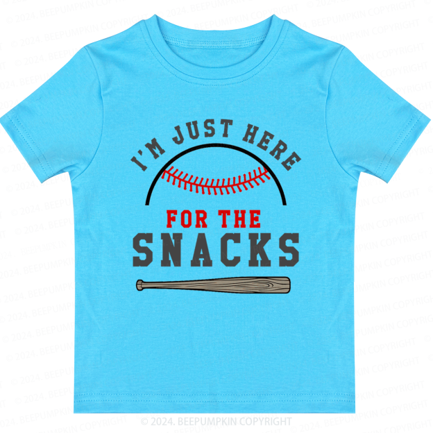 I'm Just Here for the Snacks Toddler&Kids Tees 