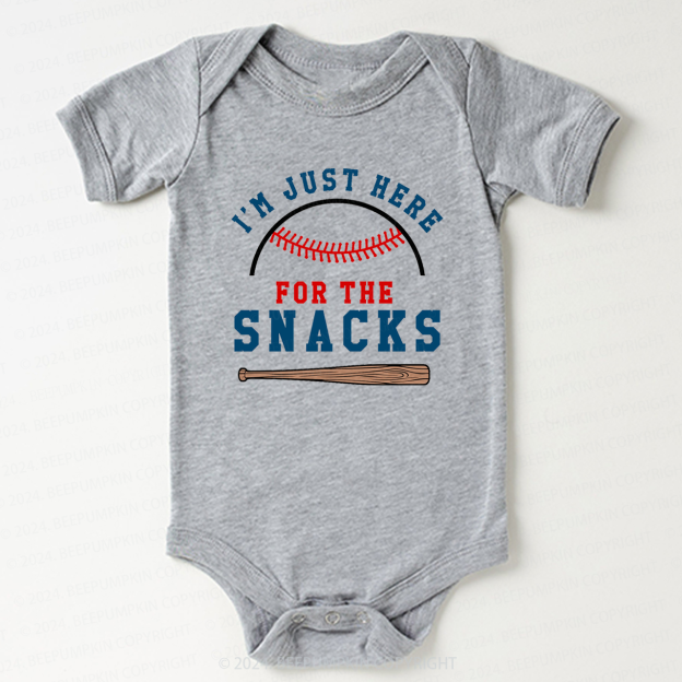 I'm Just Here for the Snacks Bodysuit For Baby 