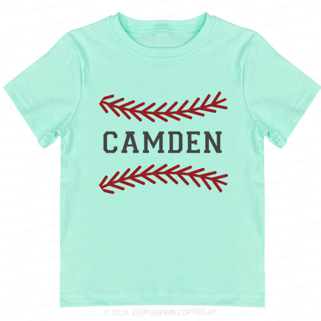 Personalized Baseball Toddler&Kids Tees 