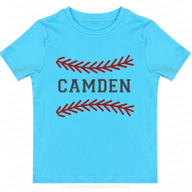 Personalized Baseball Toddler&Kids Tees 