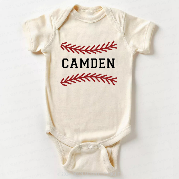 Personalized Baseball Bodysuit For Baby 