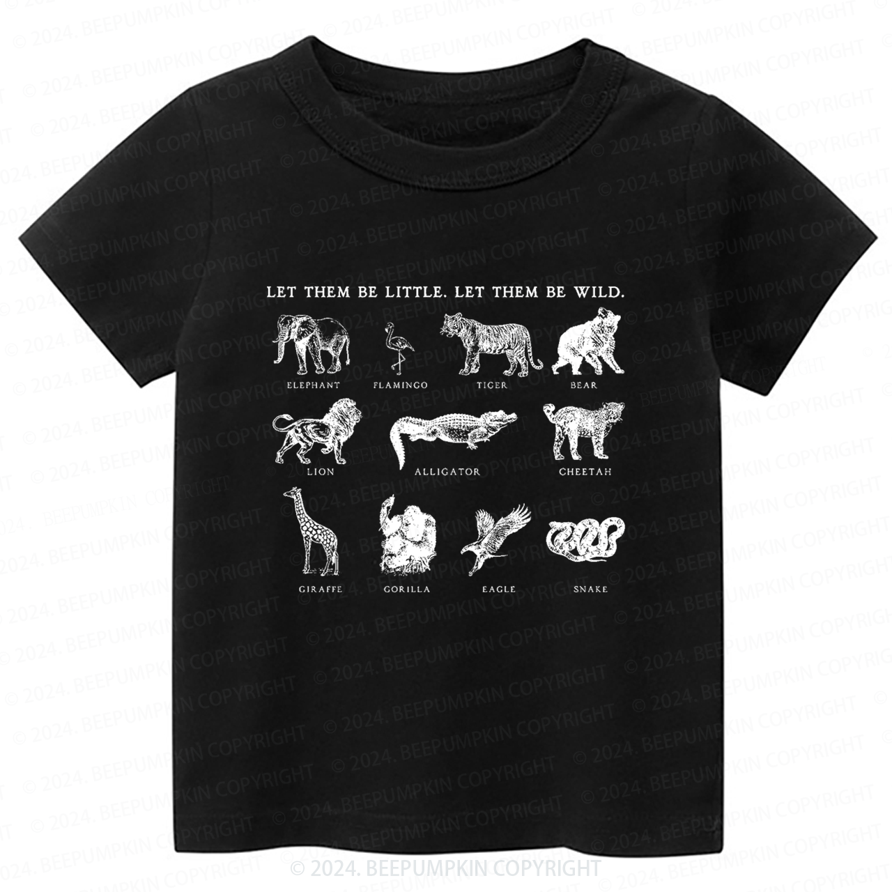 Let Them Be Wild Toddler&Kids Tees 