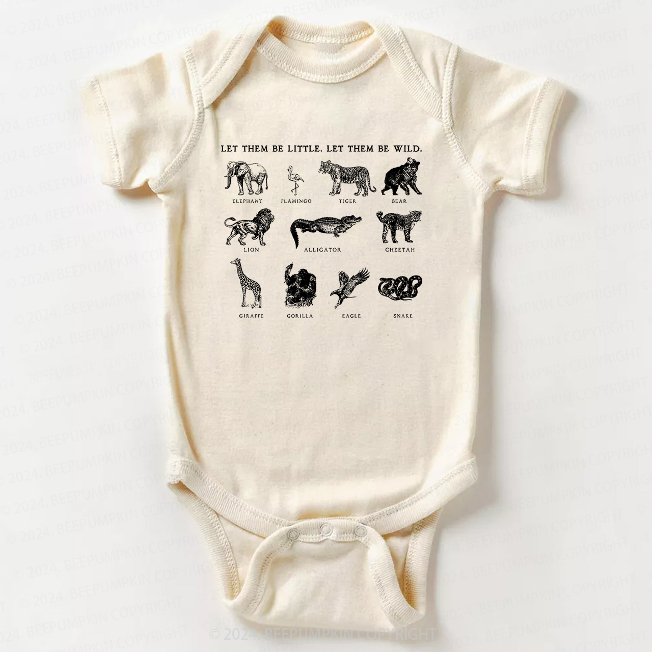 Let Them Be Wild Bodysuit For Baby 
